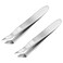 2 Pieces Mini Cuticle Cutter, Mini Cuticle Trimmer for Manicure and Pedicure, Stainless Steel Cuticle Nipper, Precise Pointed Tip Cuticle Clipper for Trim Nail and Dry Skin (Steel)