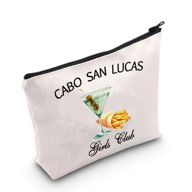 JNIAP Cabo Bachelorette Party Gift Cabo San Lucas Girls Club Cosmetic Bag Girls Getaway Gifts (Cabo San Bag)