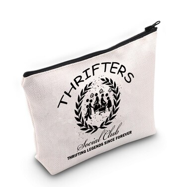 JNIAP Thrift Enthusiast Gift Thrifting Social Club Cosmetic Bag Thrift Shopping Gift (Thrifters Social Bag)