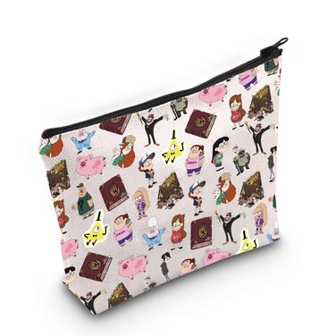 JNIAP Gravity Cartoon Lover Cosmetic Bag Family Vacation Holiday Gift Mystery Shack Gift (GF)