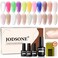 JODSONE Builder Color Gel Top Coat Base Coat Extension Gel 22 Pcs Kit Long Lasting High Gloss Gift For Women