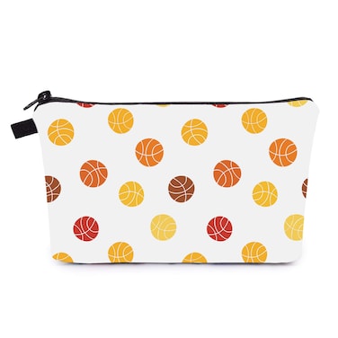 Makeup Bag Basketball Gifts Travel Cosmetic Bag Small Items Organizer for Purse (basketball-1)