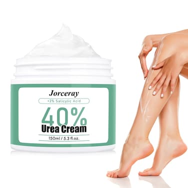 40% Urea Cream + 2% Salicylic Acid &ndash; Urea cream 40 Percent for Feet Maximum Strength, Foot Cream for Dry Cracked Heels Feet Knees Elbows Hands, Doctor Recommended