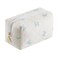 JOVAKIT Square Makeup Bag Cute Cosmetic Bag for Women, Floral Coquette Aesthetic Toiletry Bag, Zipper Make Up Pouch, Travel Make Up Organizer Bag (Blue Bow Tie)