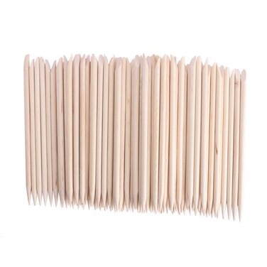 JOVANA 1000 pcs Nail Art Orange Wood Sticks Cuticle Pusher Remover Manicure Pedicure Tool 120mm