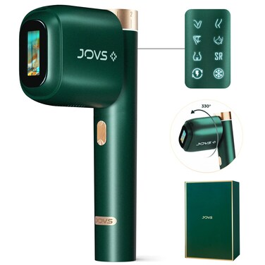 JOVS Laser Hair Removal, [24J Energy] IPL Hair Removal for Women and Men, 37&deg;F Painless Sapphire Ice-Cooling Tech, 6 Modes for Whole Body Hair Removal Device, 2 in 1 Skin Rejuvenation, 330&deg; Rotation