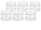 Clear Glass 0.50 oz / 15 ml Low Profile Thick Wall Balm Jars with White Smooth Foam Lined Lids (6 PACK)