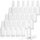 JUVITUS 1 oz High Shine Gloss White Glass Boston Round Bottle with White Treatment Pump (24 pack)