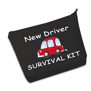 JXGZSO New Driver Gift New Driver Survival Bag Passing Driving Test Sweet 16 Gift Teen Daughter Gift (New Driver B)