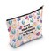 JXGZSO K-pop Music Cosmetic Bag Can't Hear You I'm Listening To K-pop Makeup Bag Album Travel Bag K-pop Lover Gift (I'm listening to kpop bag)