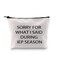 JXGZSO Special Education Gift Sorry For What I Sais During IEP Season Make Up Pouch Special Ed Teacher Bag