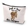 JYTAPP Cavapoo Makeup Bag Animal Lover Gifts Just A Girl Who Loves Her Cavapoo Cosmetic Bag Cavapoo Zipper Pouch Bag