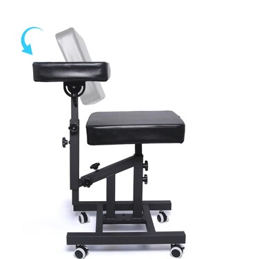 Tattoo Chairs, Chairs with Multiple uses, Tattoo Chairs with Adjustable Panel Height Angles for Tattoo Artists and Also for customers,for Tattoo Shop Furniture (with Wheels)
