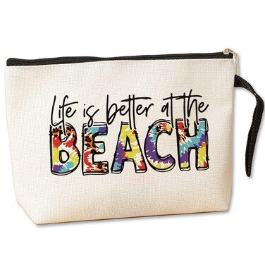 Jztco Beach Makeup Bag - Sunscreen Bags for Women's Travel &amp; Vacation Gifts