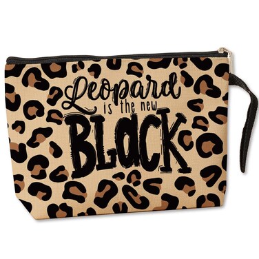 Jztco Leopard Print Gifts for Women Makeup Bag Gift Ideas for Leopard Lovers Handbag Leopard Bag Birthday Gifts for Women Mothers Day Gifts for Her Mom Sister Friends - Leopard Is The New Black