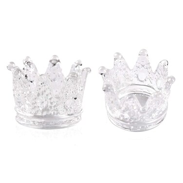 KADS 2 PCS Crown Nair Art Acrylic Liquid Powder Glass Dappen Dish Cup Nails Art Pen Holder Nail Crystal Bowl Dapping Dish Glass Crystal Cup