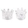 KADS 2 PCS Crown Nair Art Acrylic Liquid Powder Glass Dappen Dish Cup Nails Art Pen Holder Nail Crystal Bowl Dapping Dish Glass Crystal Cup