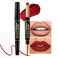 Kaely 2in1 Ruby Red Lip Liner &amp;amp; Lipstick Set Kit for Women, DNM Matte Lips Kit with Lip Liner Lip Stains Long Lasting Waterproof 24 Hour Lipstick and Lip Liners Combo Lipliners Pencil Set 01