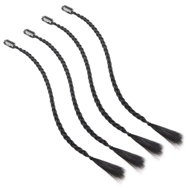 4pcs Extensions Braids Curtain Front for in Braided Clip in Hair Extensions Long Braided Hair Piece Side Braid Long Clip Women Bang Hair Synthetic