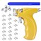 Professional Ear Piercing Gun Kit with 20 Pairs 316L Surgical Stainless Steel Gun Stud Earrings for Body Nose Lip Salon Home Use (Yellow)