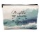 kdqua Inspirational Bible Verse Makeup Bag, Christian Scripture Gift for Women, Girls, Mom, Daughter, Wife, Friend - Ocean Encouragement Faith Linen Cosmetic Travel Toiletry Bag
