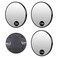 5X 10X 15X Magnifying Mirror Makeup Mirror with Suction Cup Magnification Round Mirror for Makeup Application, Tweezing, Exquisite Makeup, and Blackhead/Blemish Removal, 3pcs