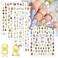 Easter Nail Art Stickers Decals, 3D Self-Adhesive Cute Bunny Nail Decals Easter Egg Rabbit Chicken Easter Day Nail Design Easter Chick Carrot Nail Decorations Accessories for Women Girls Nail Supplies