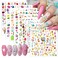 8 Sheets Easter Nail Art Stickers Cartoon Rabbit Nail Decals 3D Self-Adhesive Cute Bunny Nail Stickers Easter Egg Bunny Rabbit Nail Design for Women Girls DIY Manicure Accessories Easter Nail Decor