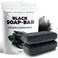 Activated Charcoal Soap Bar &ndash; Power Clean for Acne-Prone &amp; Blackhead-Prone Skin &ndash; Face, Body &amp; Back &ndash; Natural Ingredients, Plastic-Free - 3 Bars