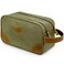Kemy's Toiletry Bag for Men, Travel Toiletries Organizer Bags with Water Resistant Canvas Leather Dopp Kit Shaving Bag for Toiletries Accessories