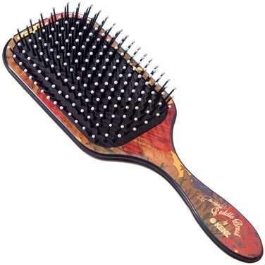Kent LPB1 Large Paddle Cushioned Hair Brush - Grooming, Detangling, &amp; Smoothing Floral Print - Best Everyday Brush For Medium to Long Hair