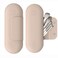 Makeup Brush Bag - Silicone Makeup Brush Holder with Upgrade Anti-Fall Out Magnetic Closure, Travel Essentials Makeup Brush Case for Makeup Brush Organize(Khaki)