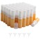 Kesell 40Pcs 10ml Orange Glass Spray Bottles - Mini Refillable Perfume Atomizer Spray Bottles Mist Sprayer for Cleaning- Small Travel Size Empty Bottles for Fragrance, Essential Oil