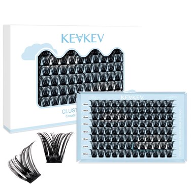 Lash Clusters 96 Pcs Cluster Lashes Eyelash Clusters DIY Cluster Eyelash Extensions Individual Lashes Thin Band &amp; Soft(Cirrus,C-14-20mix)
