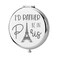 KEYCHIN Eiffel Tower Pocket Mirror Visit Paris Gifts I'd Rather Be in Paris Compact Makeup Mirror France Souvenir Visit Paris Gifts (in Paris-S)