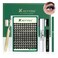 DIY Lash Extension Kit KEYYOU 144pcs Lash Clusters Eyelash Extension Kit with Mascara Brush Bond and Seal Lash Glue Remover Lash Applicators Lash Brush Clean Pad for DIY Lash Extensions (Y02 Kit)