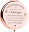 Granddaughter Compact Mirror - Rose Gold, Birthday Gift from Grandma &amp; Grandpa