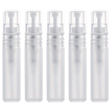 5pcs Perfume Atomizers Refillable, Plastic Spray Bottles for Travel Mister Empty Spritzer Bottles for Hair Face Plants (5ml)