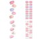 36pcs Semi Cured Gel Nail Strips Salon-Quality UV Gel Nail Wraps Stickers,Real Gel Nail Polish Strips Long Lasting Easy to Apply Semi-Cured Gel Nail Stickers with Prep Pads, Nail File, Wooden Stick