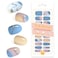 22pcs Nail Strips UV Free Nail Stickers Long Lasting Gel Nail Polish Strips Gloss Nail Wraps with 2 Prep Pad, 1 Nail File (Beauty and Ugliness T118)