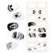 Halloween Semi Cured Gel Nail Stickers Long Lasting Semicured Nail Wraps Salon-Quality Semi-Cured Gel Nail Strips UV Lamp Required Gel Nail Stickers for Women (Lost Memory 343)