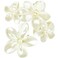 Pearl Luster Flower claw clips women girls,cute hawaii flower hair clips,artificial pearls decorative plumeria hair clips for thick hair thin hair,Large Medium 2pc wedding bride hair accessories