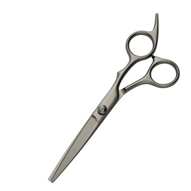 6 Inch Professional Straight Hair Cutting Scissors Stainless Steel Sharp Shears for Salon and Home Use, Comfortable Grip for Men and Women - Black