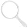 Hand Mirror, Double-Sided Handheld Mirror 1X/2X Magnifying Mirror with Handle, Pack of 1 4 Inches Diameter, Clear