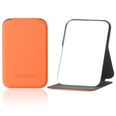 Pocket Mirror,Ultrathin Ultralight, Portable, Folding, Handheld, Compact Travel Mirror for Camping,Home,Office,Small Mirror for Pocket and Purse,Good for Gift (Pink)