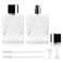 2 Pack Empty Perfume Bottles, 100ml 3.4 oz Refillable Perfume Sprayer, Fine Mist Cologne Atomizer, Portable Clear Glass Dispenser for Travel with Funnel Dropper