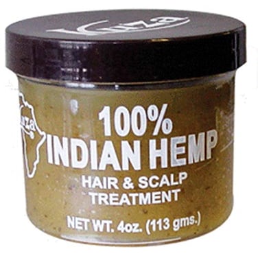 Kuza 100% Indian Hemp Hair &amp; Scalp Treatment - Improves Dry Hair and Scalp Health - 4 oz