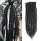24 Inch 3 In 1 Dreadlock Extensions Sets, 30 Strands Mixed Black Synthetic SE Dreads Extensions, Handmade Soft Single Ended Curly Boho Wavy Thin 0.6cm Dreads for Girls