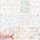 12 Sheets Nail Stickers, Flower Ocean Animal Nail Art Stickers Supply 3D Self-Adhesive Nail Stickers Decals Fruits Sea Life DIY Nail Art Supplies Decoration for Kids Woman Girls