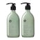 Luseta Rosemary Mint Strengthening Shampoo and Conditioner Provide Nourishment &amp; Smoothness for Thin Hair,Reduce Frizz and Add Shine for All Hair Types 16.9oz&times;2
